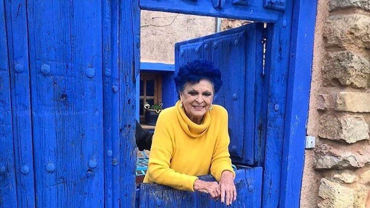 Lucía Bosé en la Casa Azul de Brieva, Segovia