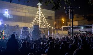 Encendido de luces de navidad en la ciudad de L’Hospitalet. 