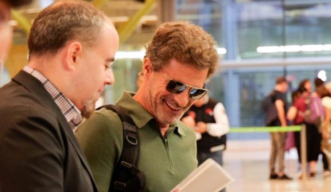 Rodolfo Sancho en su llegada a España
