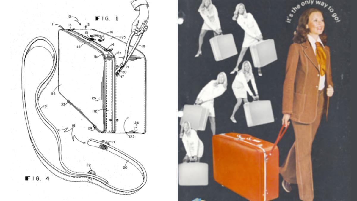 El inventor oficial de la maleta con ruedas registró la patente en 1972