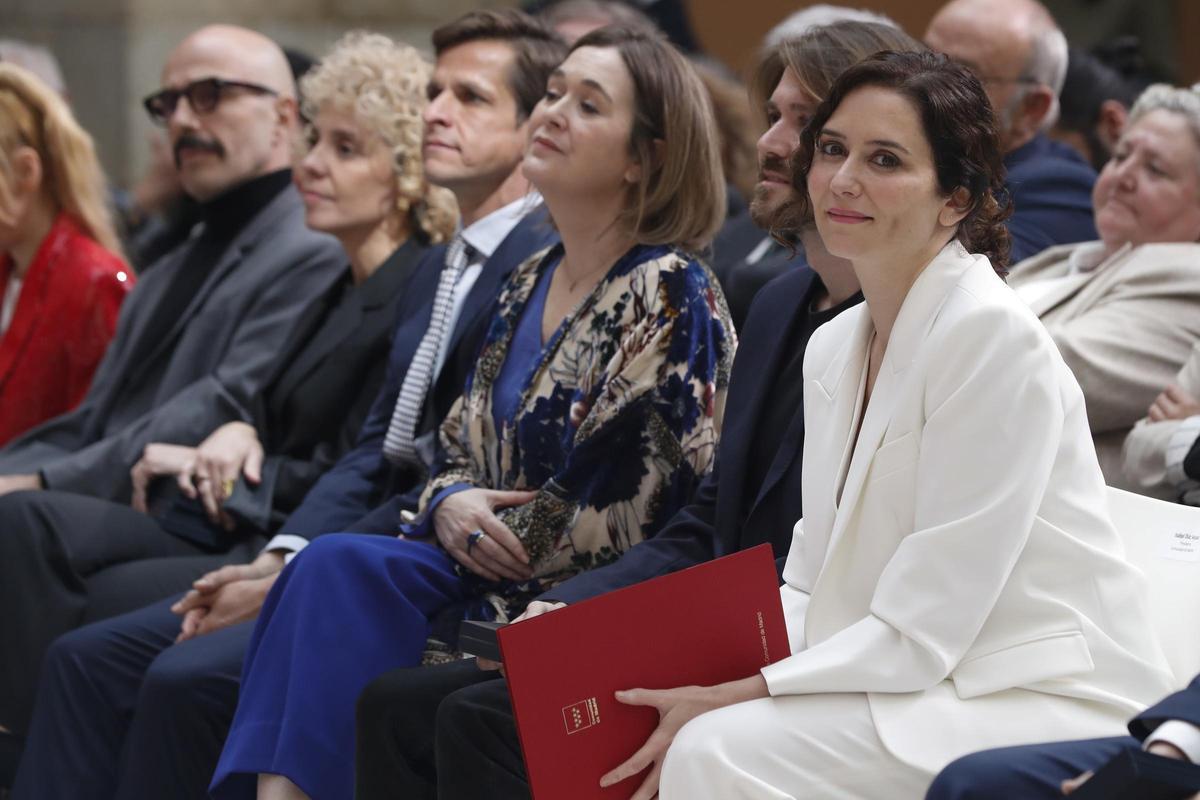 Isabel Díaz Ayuso en la XXI Premios de Cultura entregados en la Real Casa de Correos. Isabel Díaz Ayuso en la XXI Premios de Cultura entregados en la Real Casa de Correos.