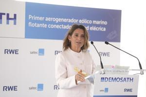 La vicepresidenta tercera del Gobierno y ministra para la Transición Ecológica y el Reto Demográfico, Teresa Ribera, a 20 de julio de 2022, en Bilbao, País Vasco (España).