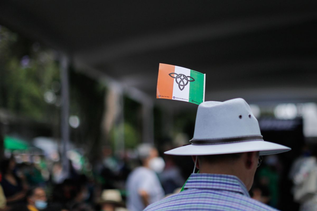 Líderes irlandeses abordan en un acto multitudinario la idea de un referéndum de reunificación de Irlanda Líderes irlandeses abordan en un acto multitudinario la idea de un referéndum de reunificación de Irlanda