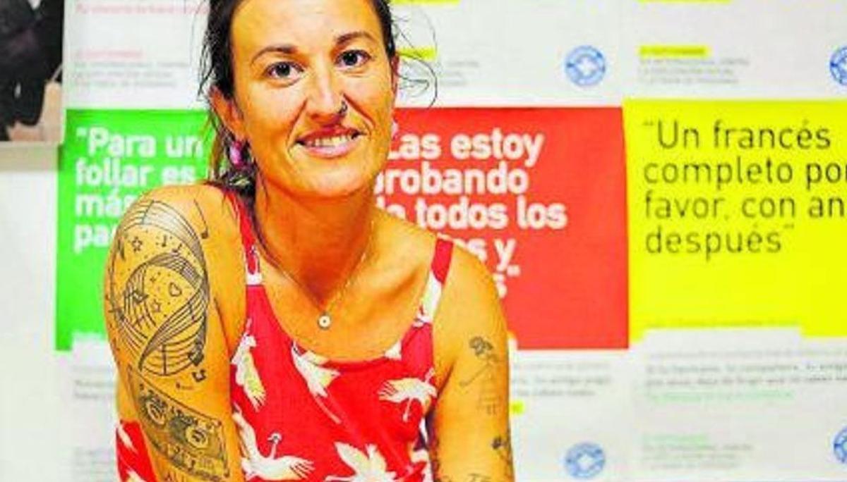 Rocío López, en la sede de Metges del Món, en ses Figueretes.