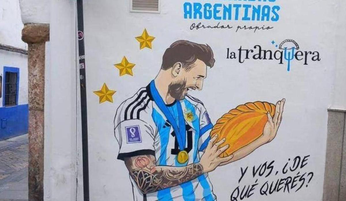 El graffiti de Leo Messi en ’La Tranquera’