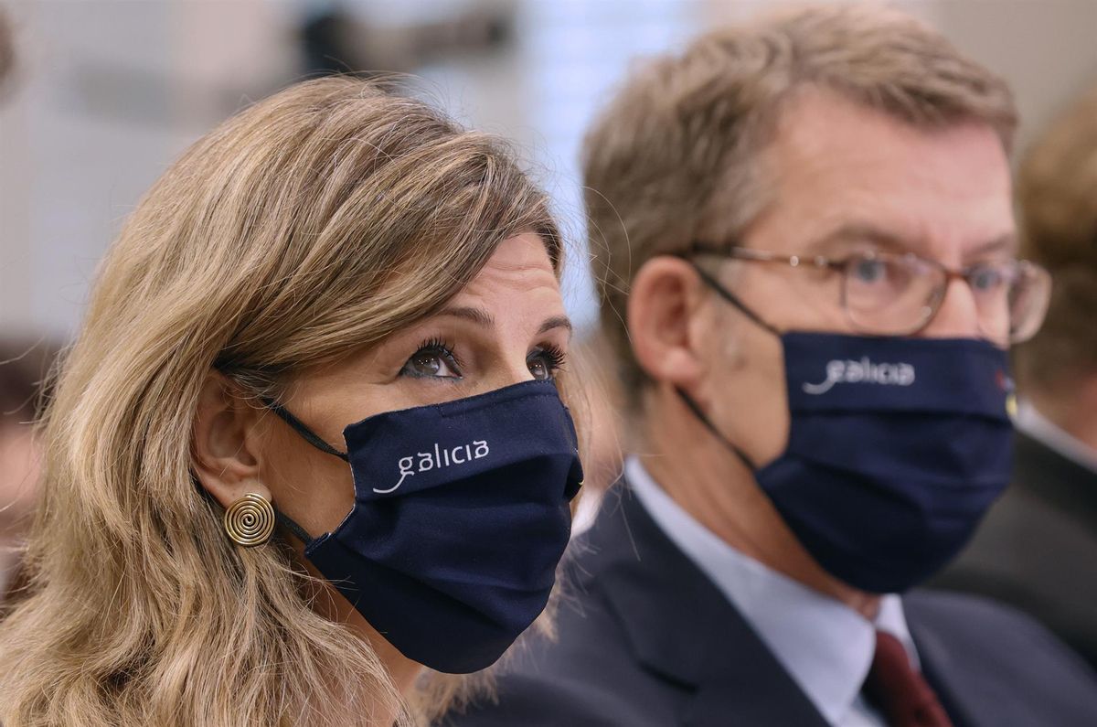 La vicepresidenta segunda del Gobierno, Yolanda Díaz, y el presidente de la Xunta, Alberto Núñez Feijóo La vicepresidenta segunda del Gobierno, Yolanda Díaz, y el presidente de la Xunta, Alberto Núñez Feijóo