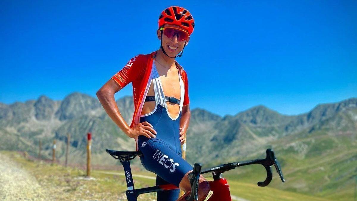 El ciclista colombiano Egan Bernal.