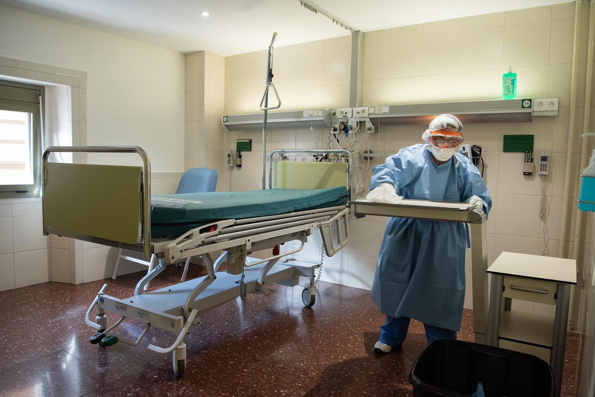 El Hospital Clínic de Barcelona durante la pandemia. El Hospital Clínic de Barcelona durante la pandemia.
