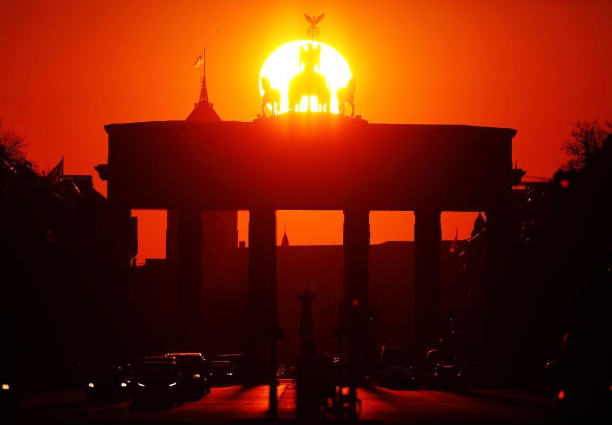 Imagen de la puerta de Brandenburgo, en Berlín. Imagen de la puerta de Brandenburgo, en Berlín.