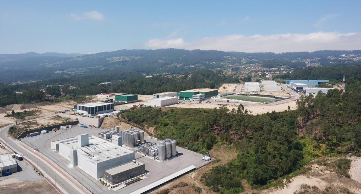 Una imagen del poígono industrial empresarial de A Veigadaña, en Mos (Pontevedra).
