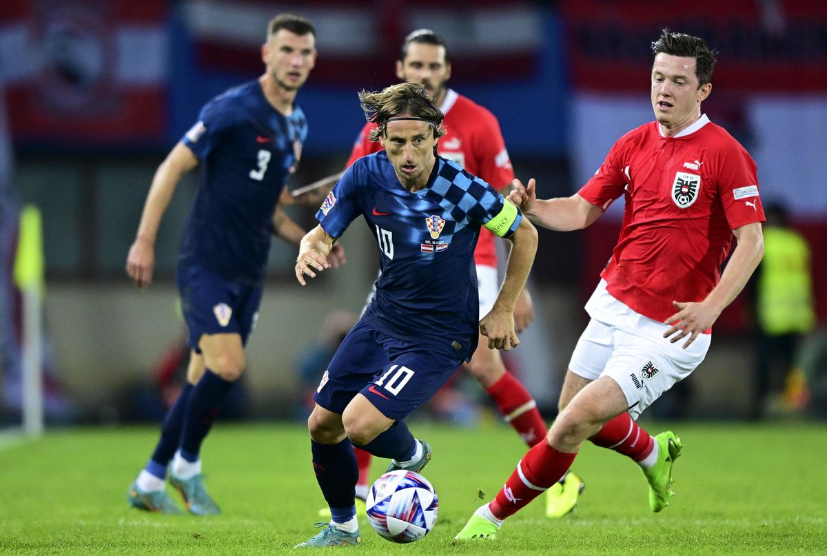 El madridista Luka Modric durante el partido de Croacia contra Austria de la Liga de Naciones. EFE/EPA/CHRISTIAN BRUNA El madridista Luka Modric durante el partido de Croacia contra Austria de la Liga de Naciones. EFE/EPA/CHRISTIAN BRUNA
