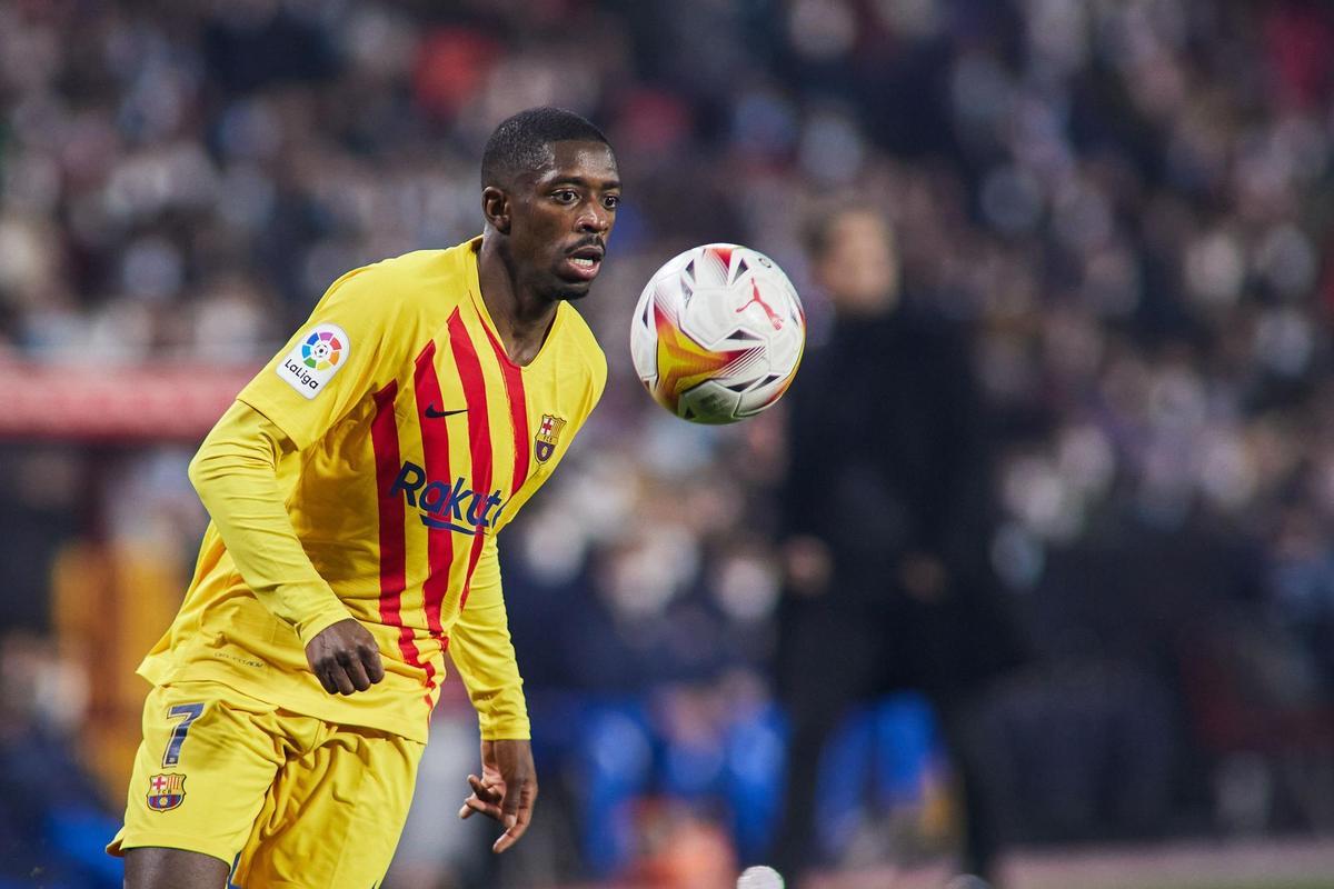 Ousmane Dembélé con el FC Barcelona.