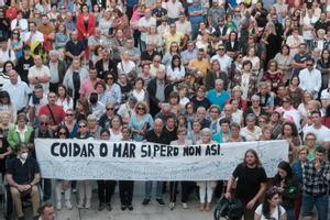 Protestas en A Coruña contra el veto a la pesca de arrastre.