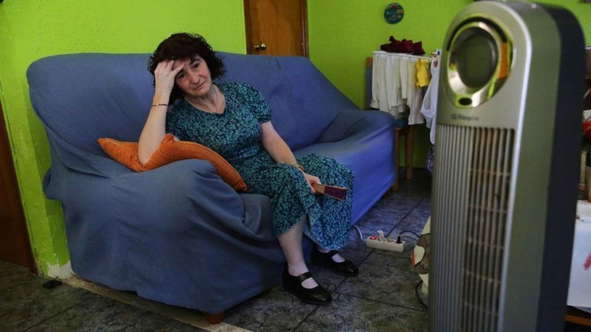Olga Fernández, víctima de pobreza energética.