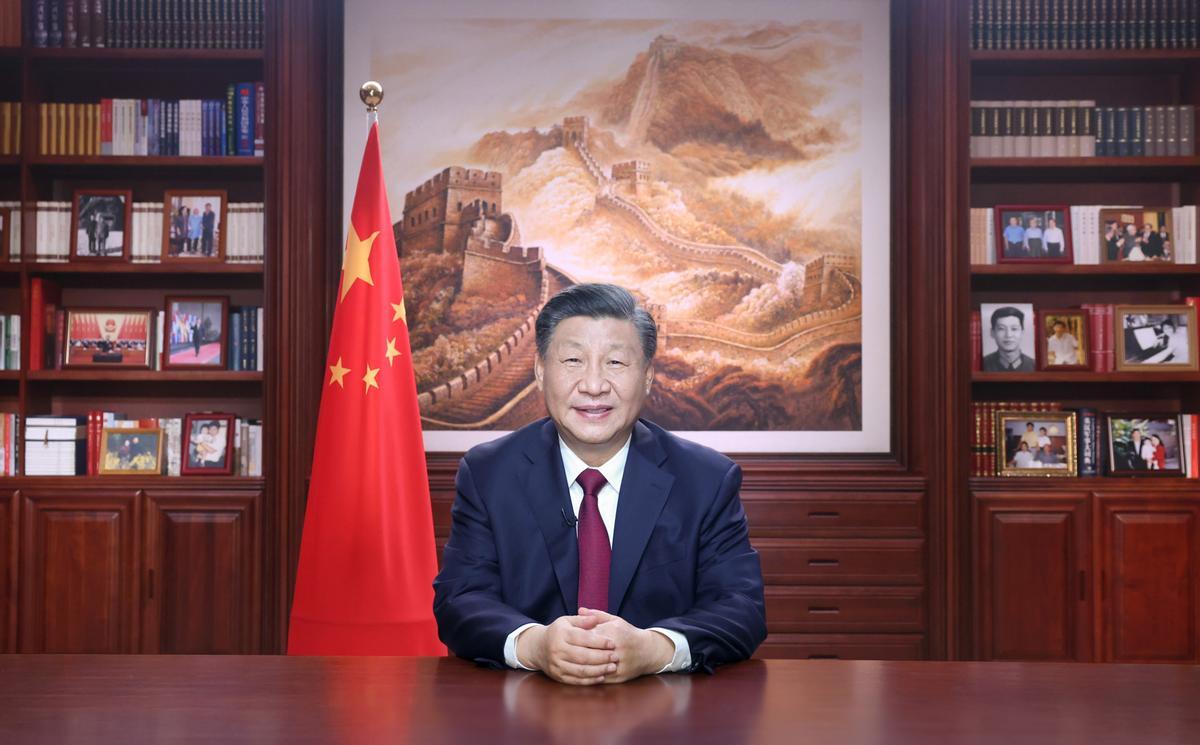 Xi Jinping, presidente de China, concede su discurso de fin de año