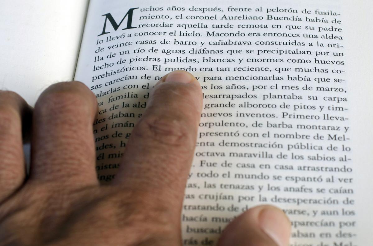Fragmento de ’Cien años de soledad’, de Gabriel García Márquez