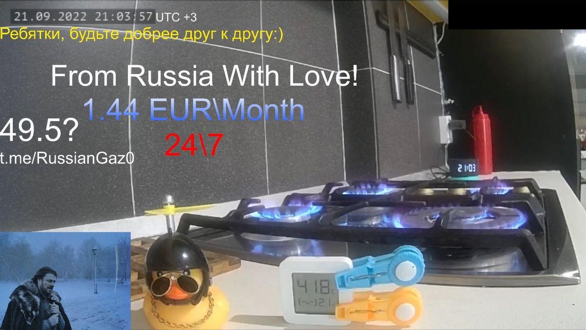 El directo del ’streamer’ russiangas61 en Twitch derrochando gas. El directo del ’streamer’ russiangas61 en Twitch derrochando gas.