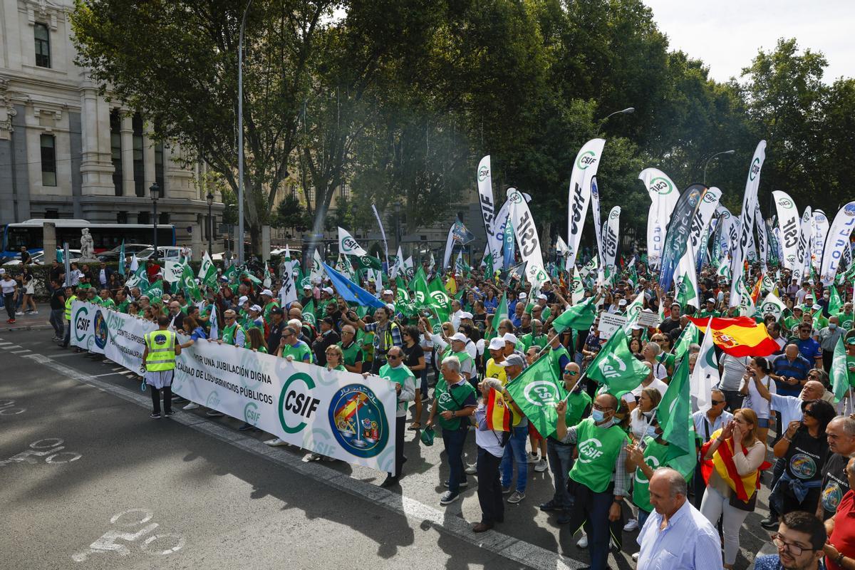 Imagen de archivo de una protesta de CSIF en Madrid.