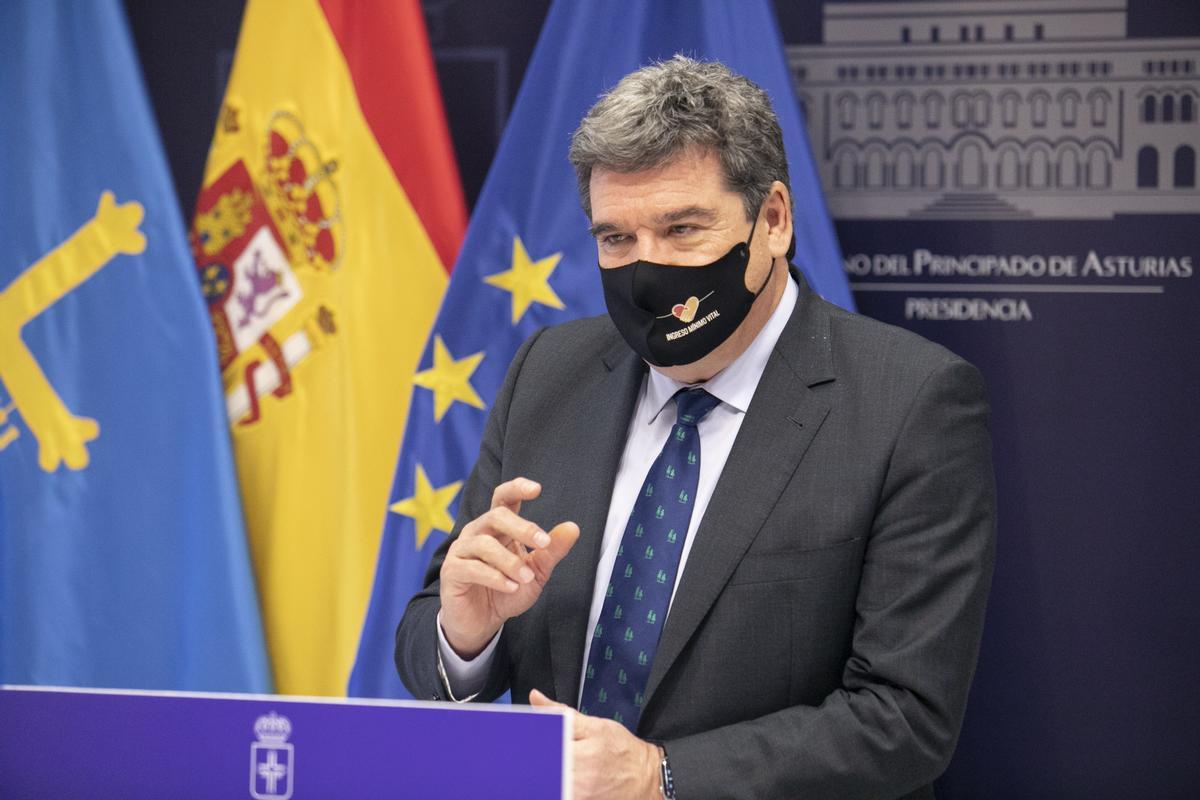 El ministro de Inclusión, José Luis Escrivá, en una comparecencia en Oviedo este viernes