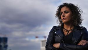 La presidenta de la Liga F, Beatriz Álvarez, en azotea de la sede en Madrid de EL PERIÓDICO DE ESPAÑA.