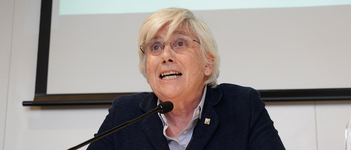 La eurodiputada de JxCat Clara Ponsatí. La eurodiputada de JxCat Clara Ponsatí.