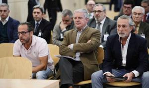 Los cabecillas de la supuesta financiación ilegal del PP valenciano a través de la trama Gürtel, Álvaro Pérez Alonso, Pablo Crespo y Francisco Correa declarando en la Audiencia Nacional
