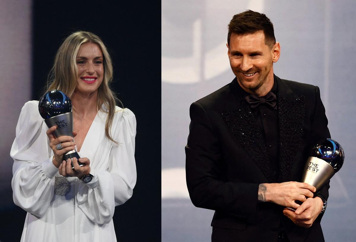 Alexia Putellas y Leo Messi.