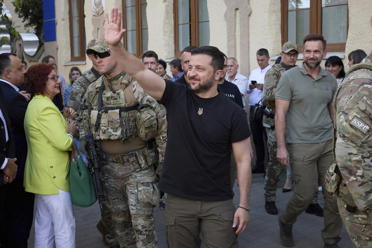 El presidente ucraniano, Volodimir Zelenski. El presidente ucraniano, Volodimir Zelenski.