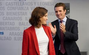 La guerra entre Pablo Casado e Isabel Díaz Ayuso reabre la fuga de votantes del PP a Vox