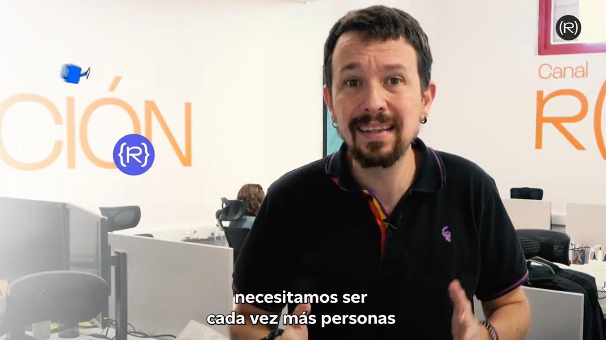 Pablo Iglesias, director de Canal Red. Pablo Iglesias, director de Canal Red.