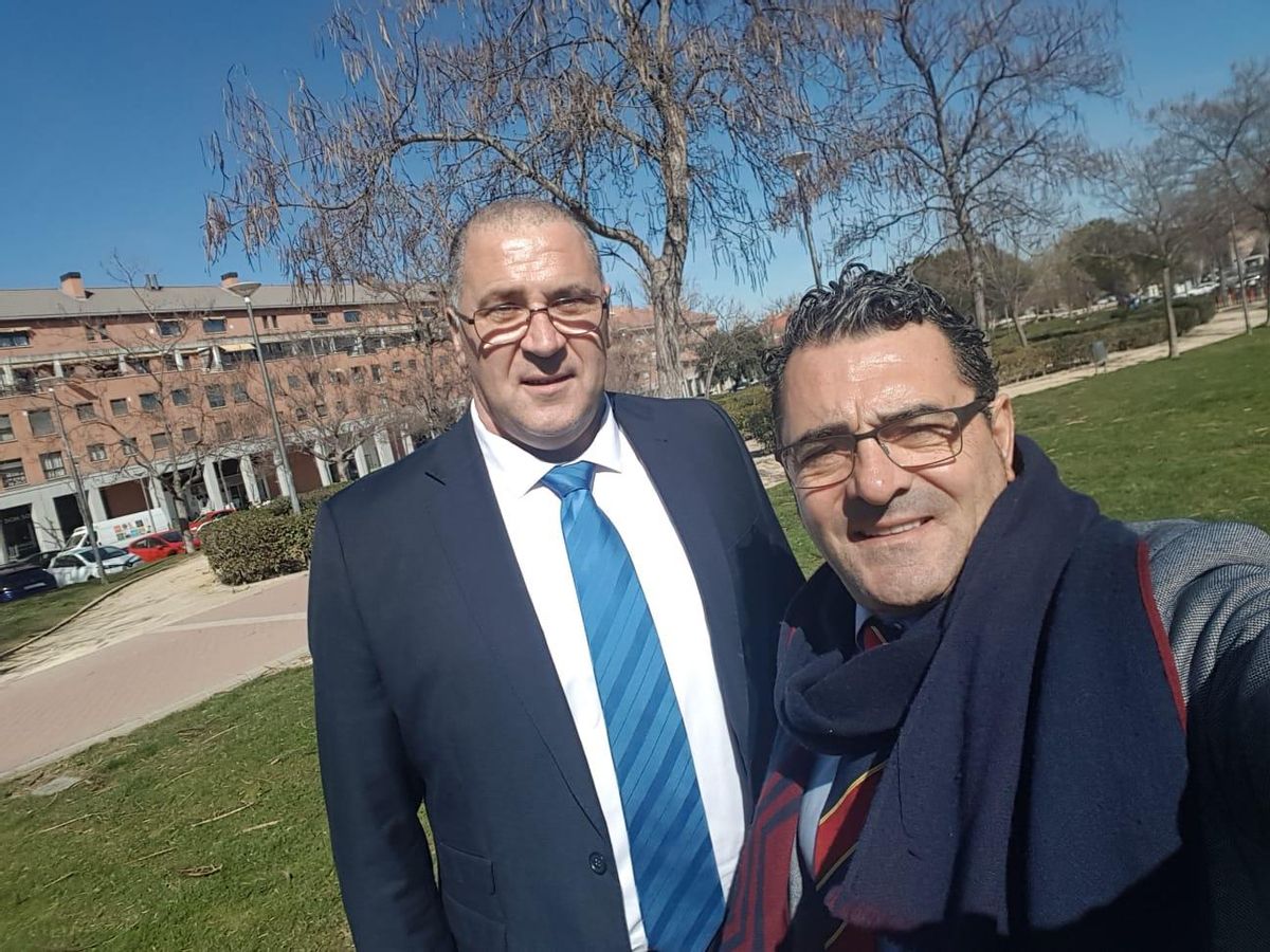 Los entrenadores Miguel Ángel Pozanco y Esteban Becker. Los entrenadores Miguel Ángel Pozanco y Esteban Becker.