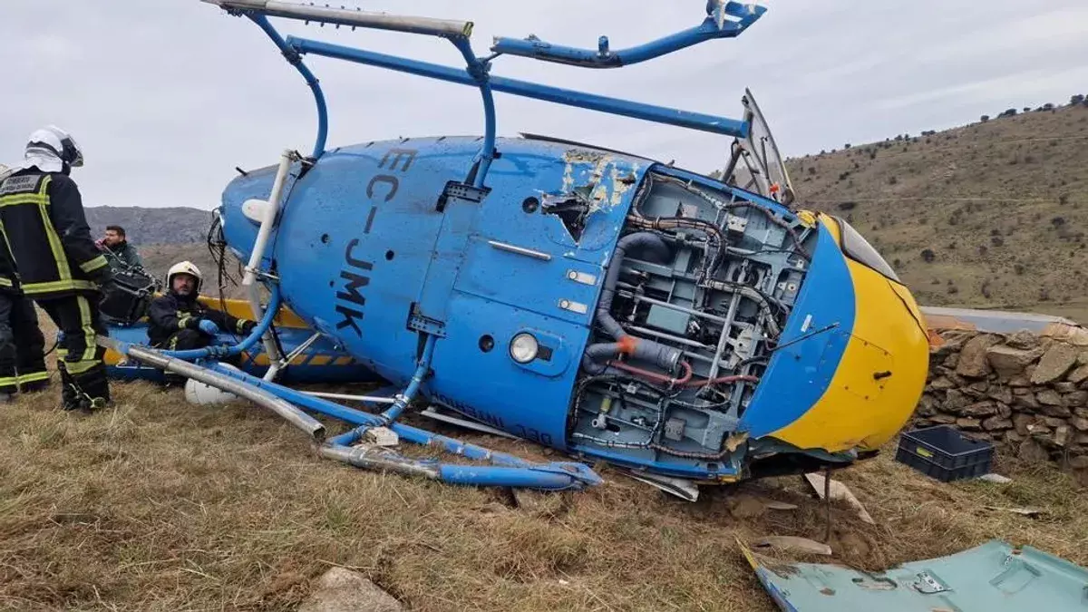 El piloto del helicóptero de la DGT que se estrelló en Madrid dio positivo en cocaína y metanfetaminas
