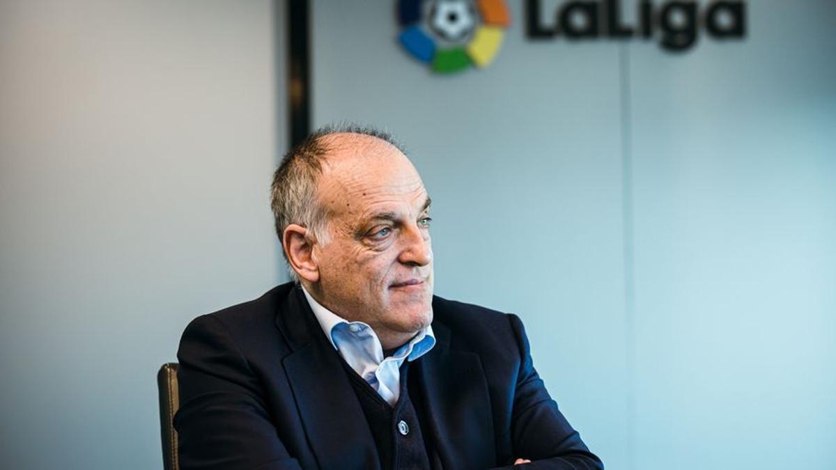 El presidente de LaLiga, Javier Tebas.