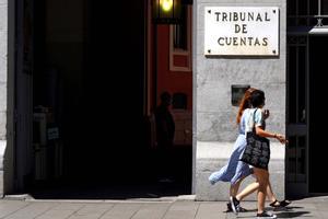 Fachada del Tribunal de Cuentas, en Madrid. 