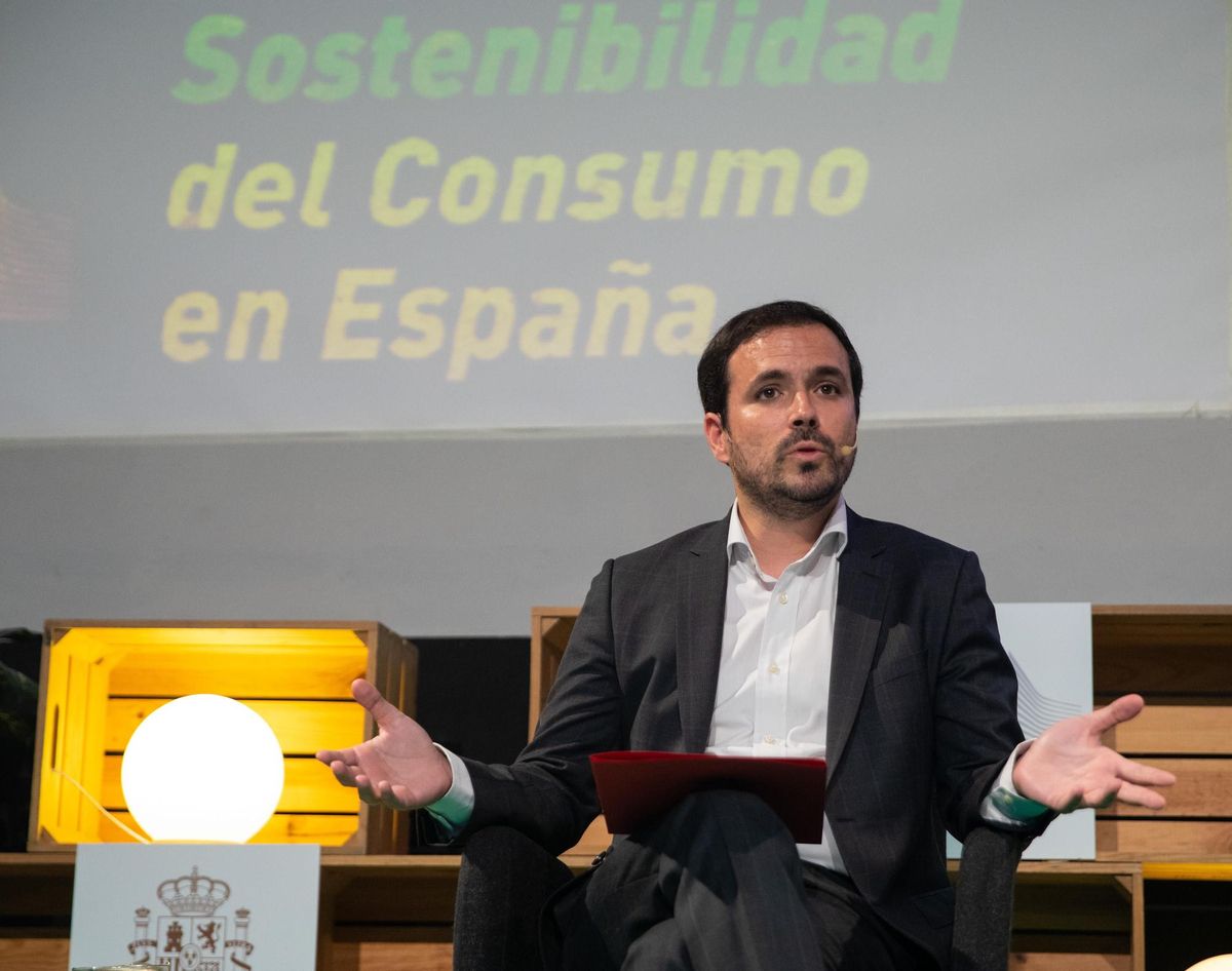 El ministro de Consumo, Alberto Garzón. El ministro de Consumo, Alberto Garzón.