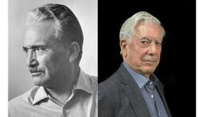 José María Arguedas (izda.) y Mario Vargas Llosa. 
