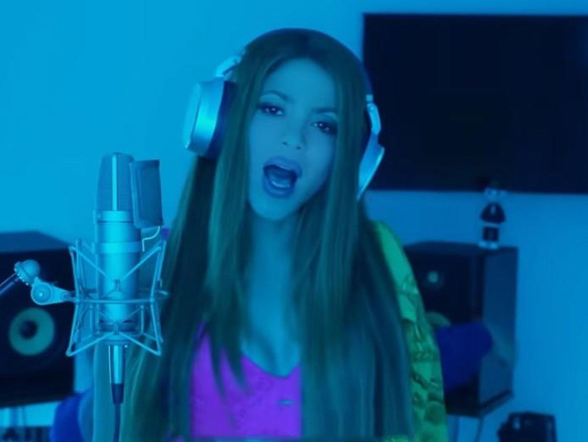 Shakira, en un momento de su videoclip junto a Bizarrap Shakira, en un momento de su videoclip junto a Bizarrap
