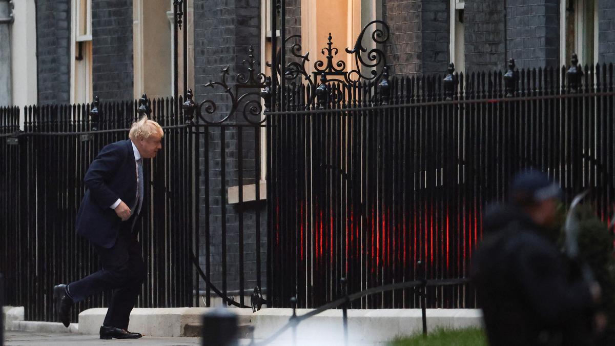 El primer ministro británico, Boris Johnson, en Downing Street.