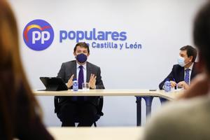 Imagen de esta semana del candidato del PP de Castilla y León a las Elecciones Autonómicas del 13 de febrero, Alfonso Fernández Mañueco. 