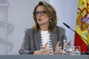 La vicepresidenta del Gobierno y ministra para la Transición Ecológica, Teresa Ribera. 