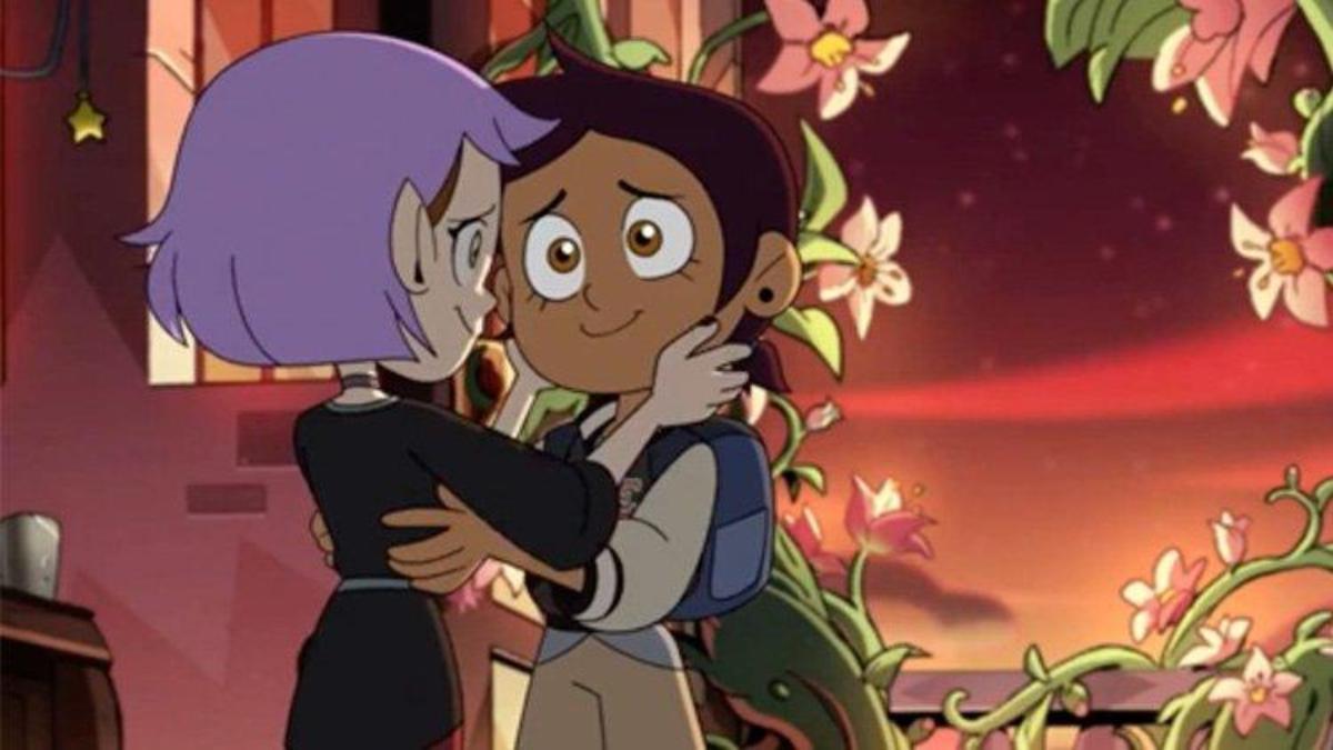 Luz y Amity, protagonistas (y enamoradas) en la serie de animación ’Casa Búho’.