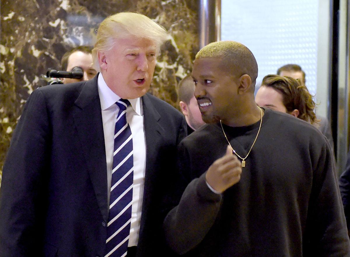 Donald Trump y Kanye West.