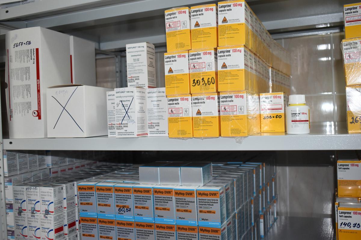 Fármacos del ensayo clínico de MSF.