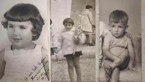Fotografías de niños desaparecidos en la riada de Terrassa de hace 60 años.