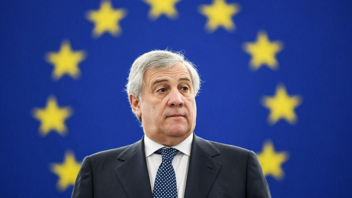 El entonces presidente del Parlamento Europeo, Antonio Tajani, en diciembre de 2019. El entonces presidente del Parlamento Europeo, Antonio Tajani, en diciembre de 2019.