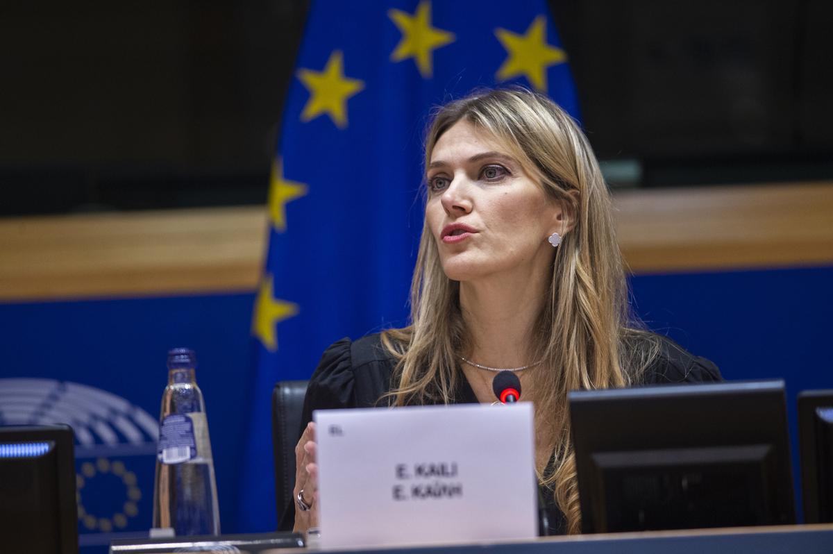 La vicepresidenta del Parlamento Europeo, Eva Kaili.
