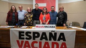 Coordinadora Ejecutiva del partido España Vaciada, reunida en Teruel.