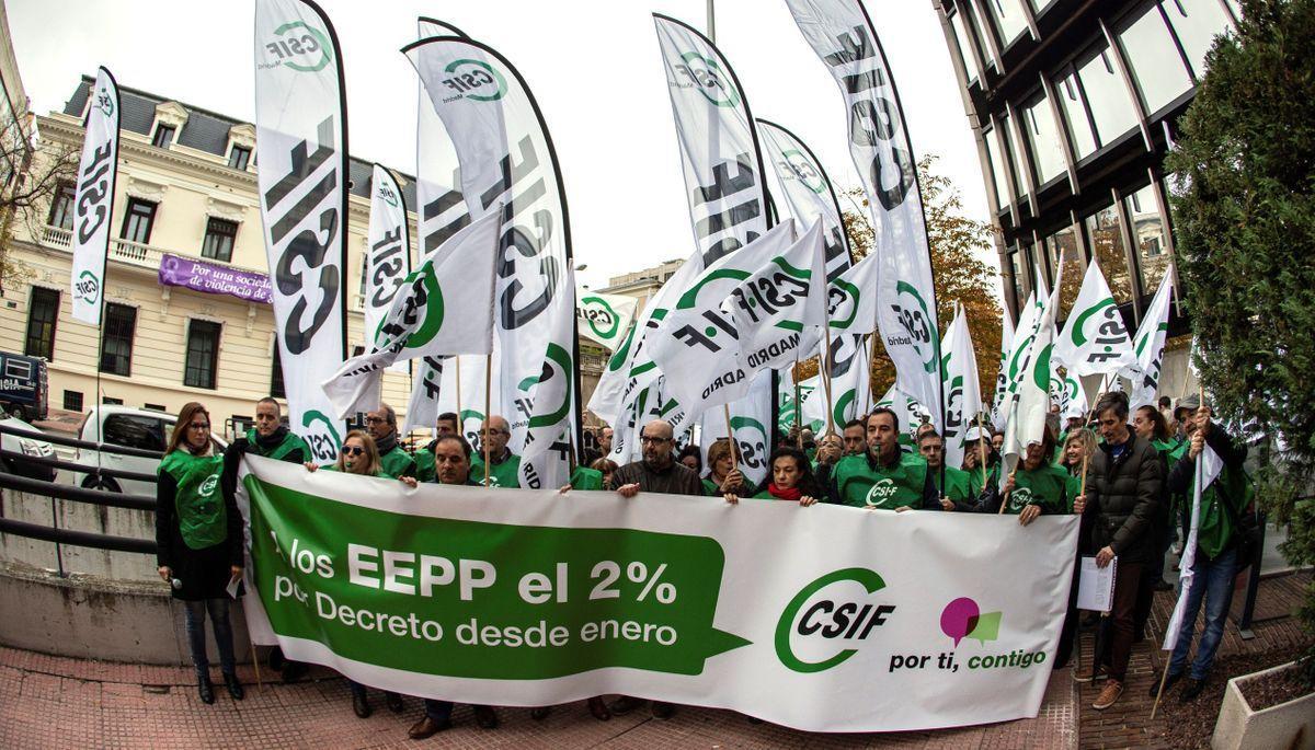 Csif protesta este sábado en Madrid por el salario de los funcionarios