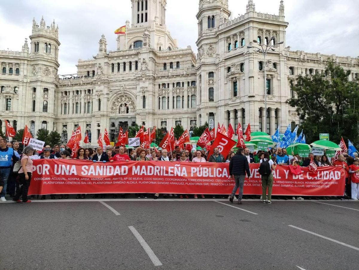 Manifestación del pasado sábado en Madrid.