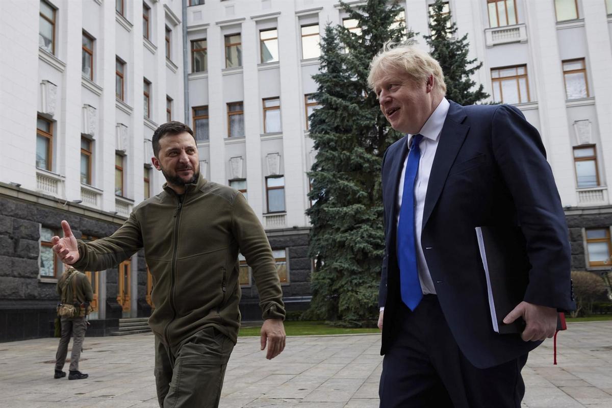 Johnson se reúne con Zelenski en Kiev por segunda vez desde que comenzó el conflicto